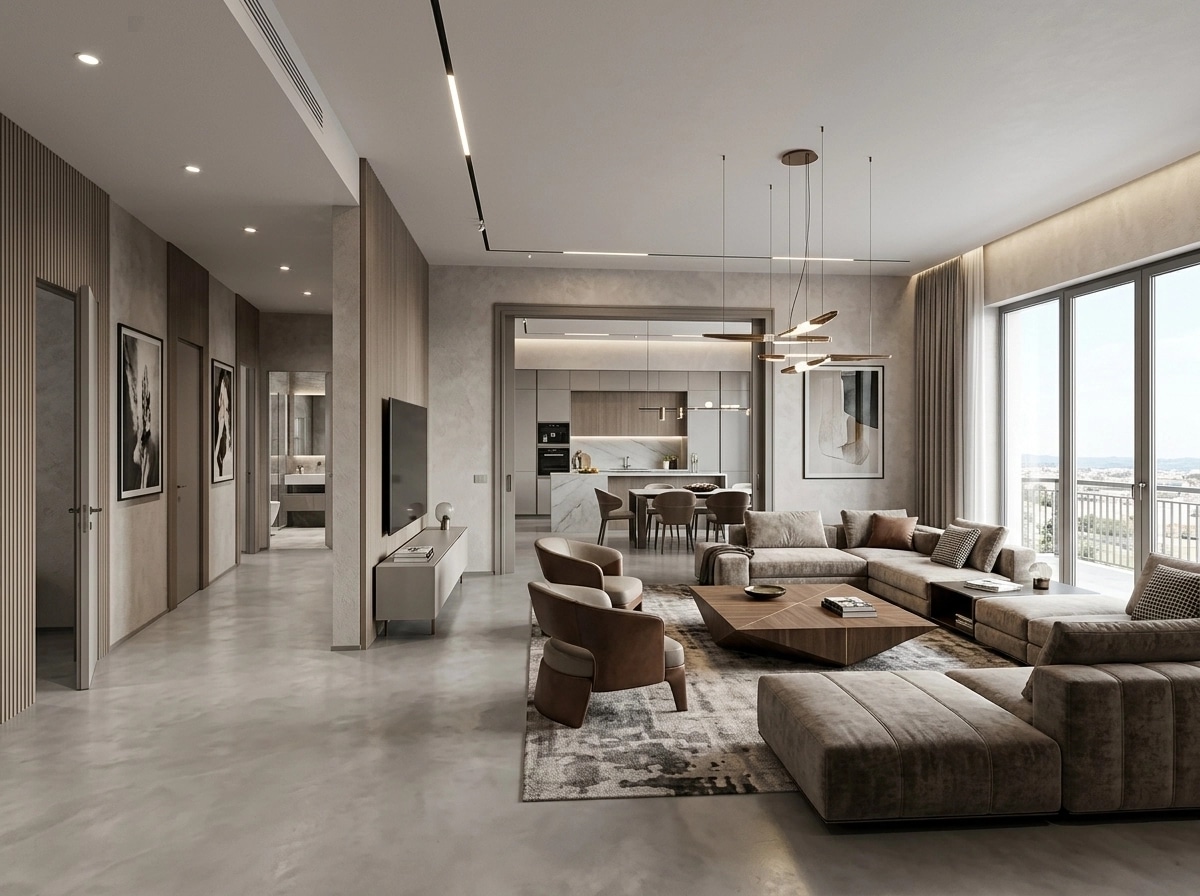 Interior design in Contemporary style — Living Room by GenRoom AI