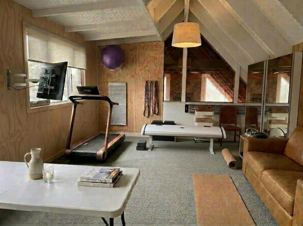Interior design in Scandinavian style — gym by GenRoom AI