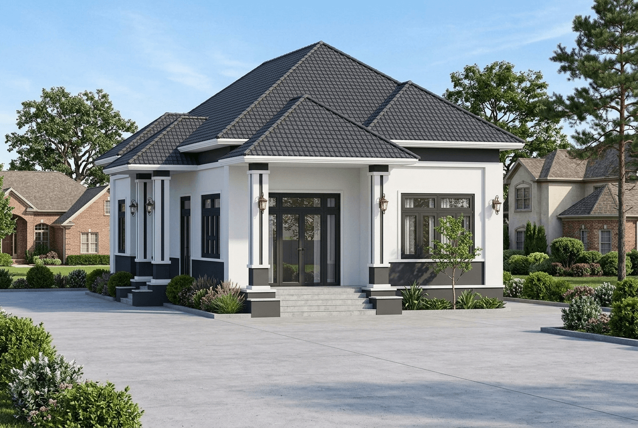 Facade design in Contemporary Facade style — Facade by GenRoom AI