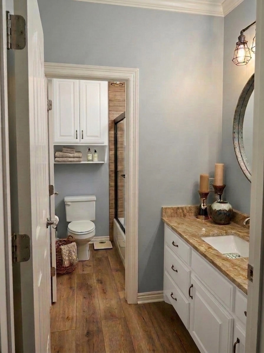 Modern Farmhouse Bathroom design — interior photo by GenRoom AI