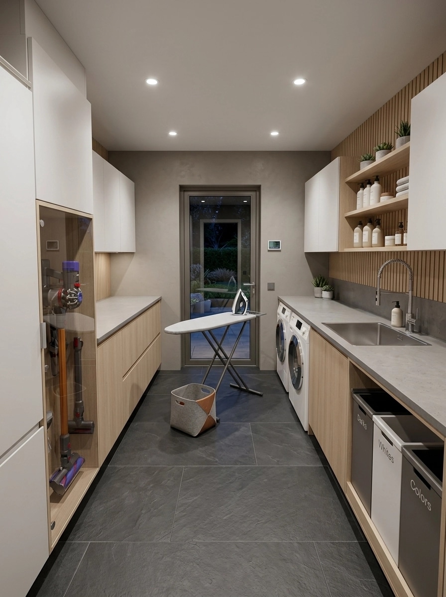 Interior design in Contemporary style — laundry by GenRoom AI