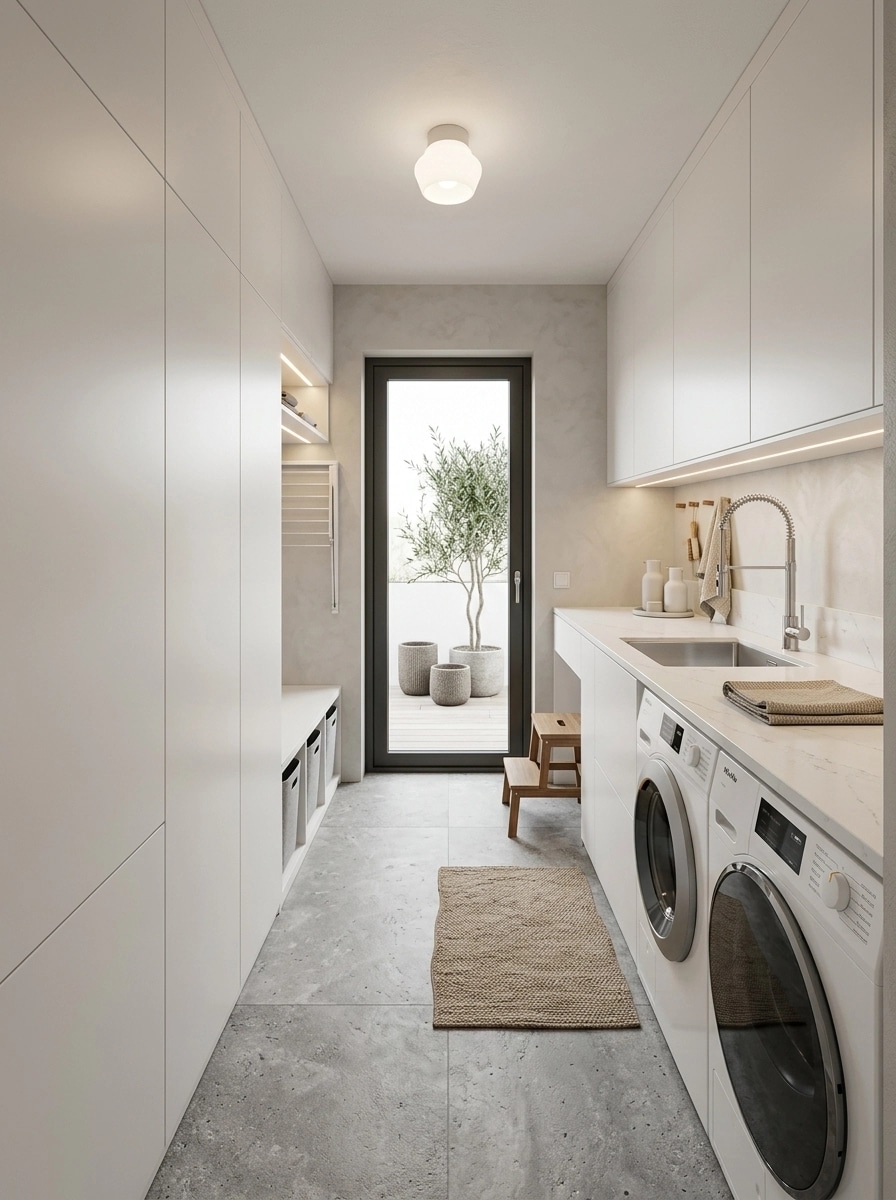 Interior design in Minimalism style — laundry by GenRoom AI