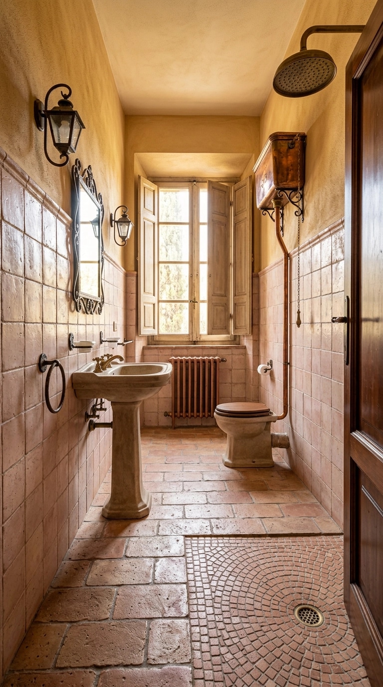 Interior design in Tuscan style — Bathroom by GenRoom AI