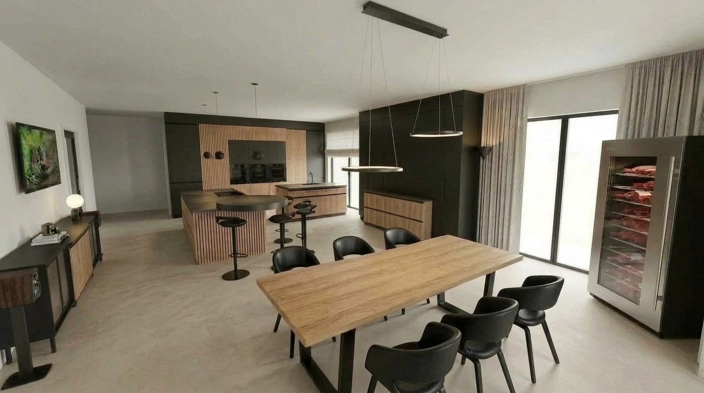Kitchen interior in no_style style — photo by GenRoom AI