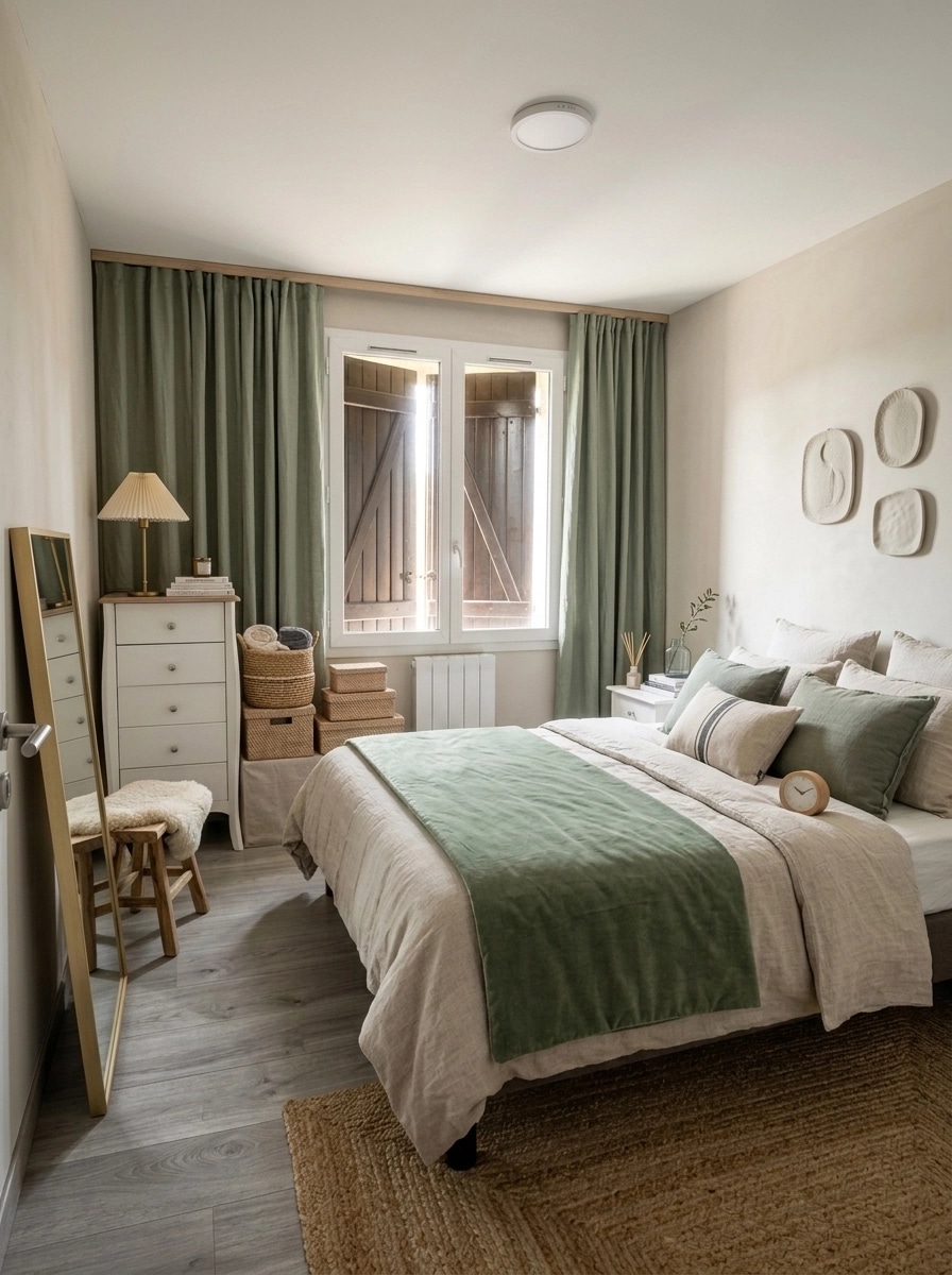 Scandinavian Bedroom design — interior photo by GenRoom AI