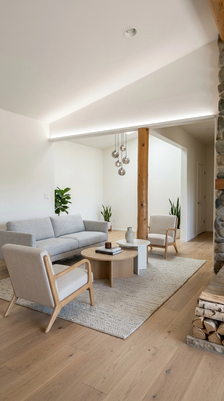 Interior design in Scandinavian style — Living Room by GenRoom AI