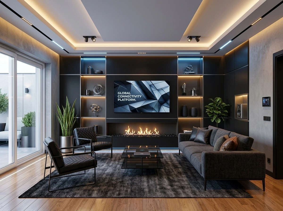 Blacktec Salon design — interior photo by GenRoom AI