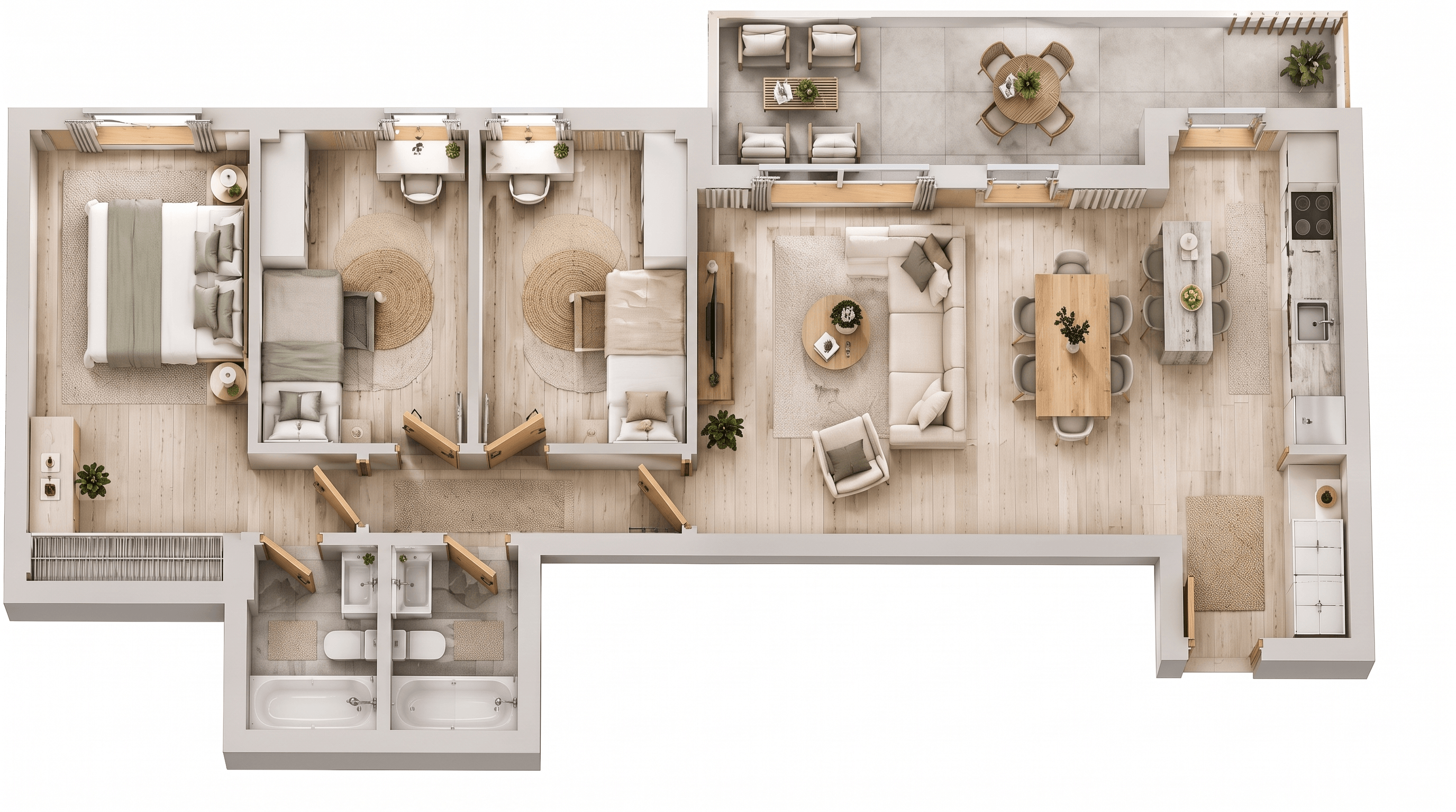 Scandinavian Living Room design — interior photo by GenRoom AI