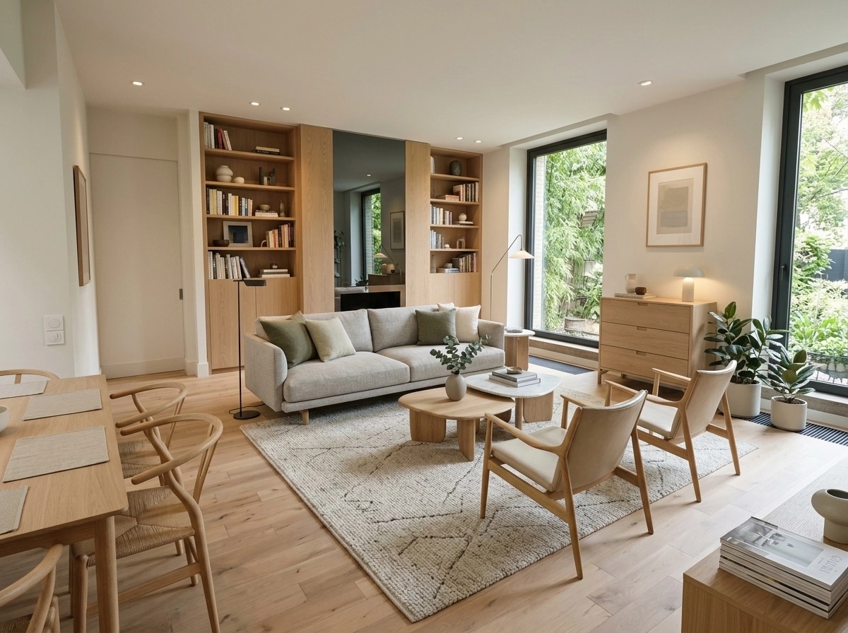 Scandinavian Living Room design — interior photo by GenRoom AI