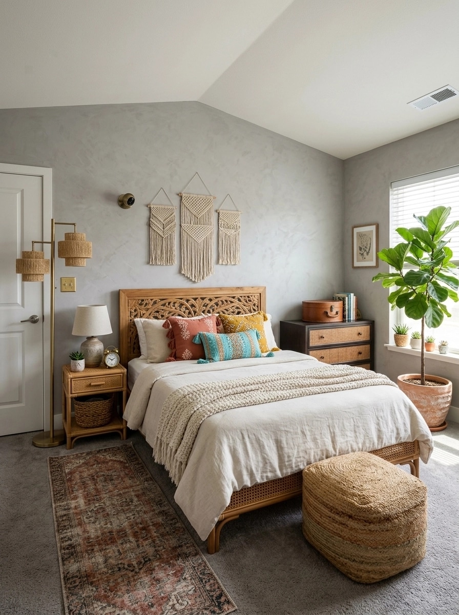 Interior design in Bohemian style — Bedroom by GenRoom AI