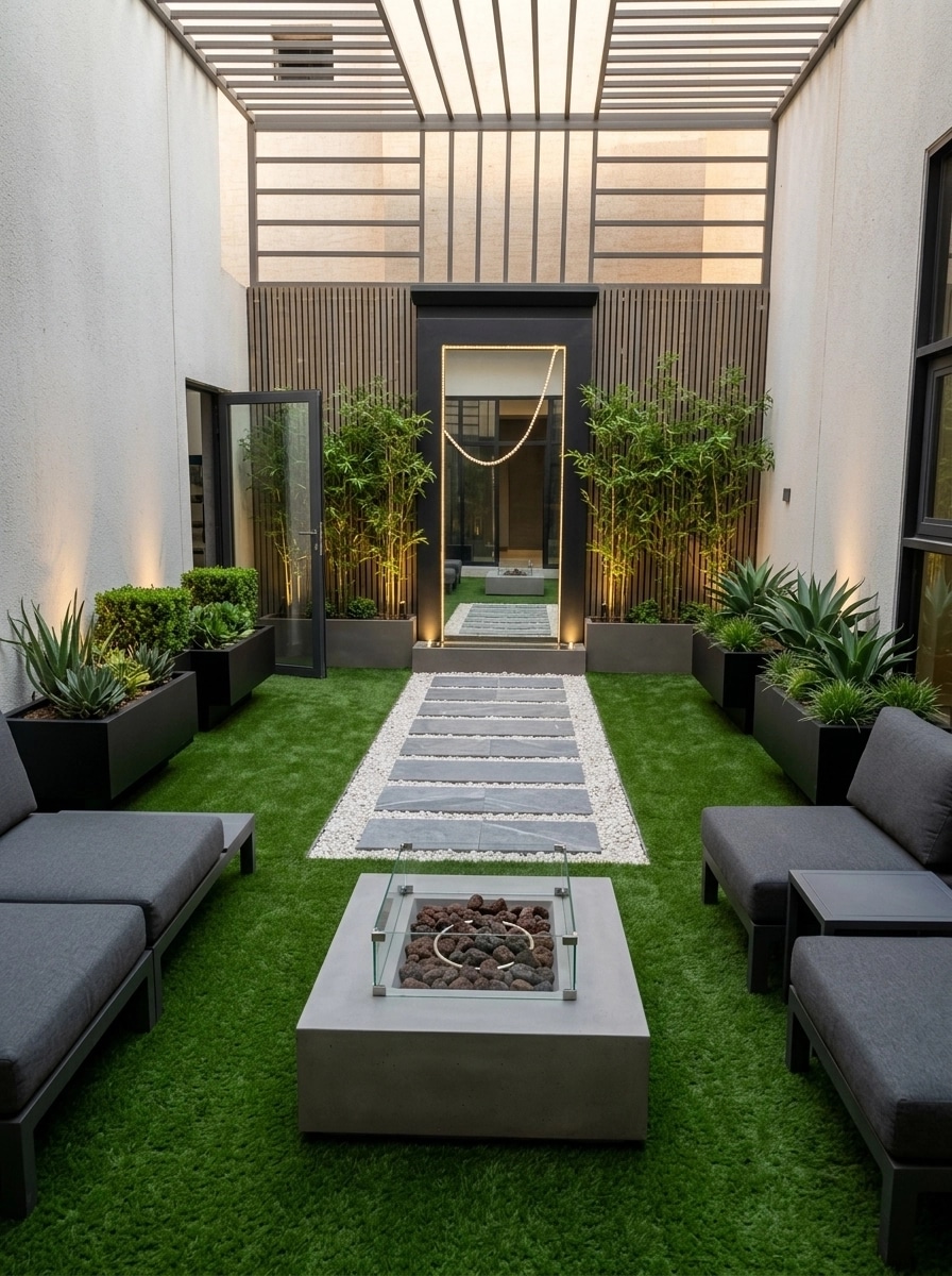 Landscape design in Contemporary Yard style — Yard by GenRoom AI