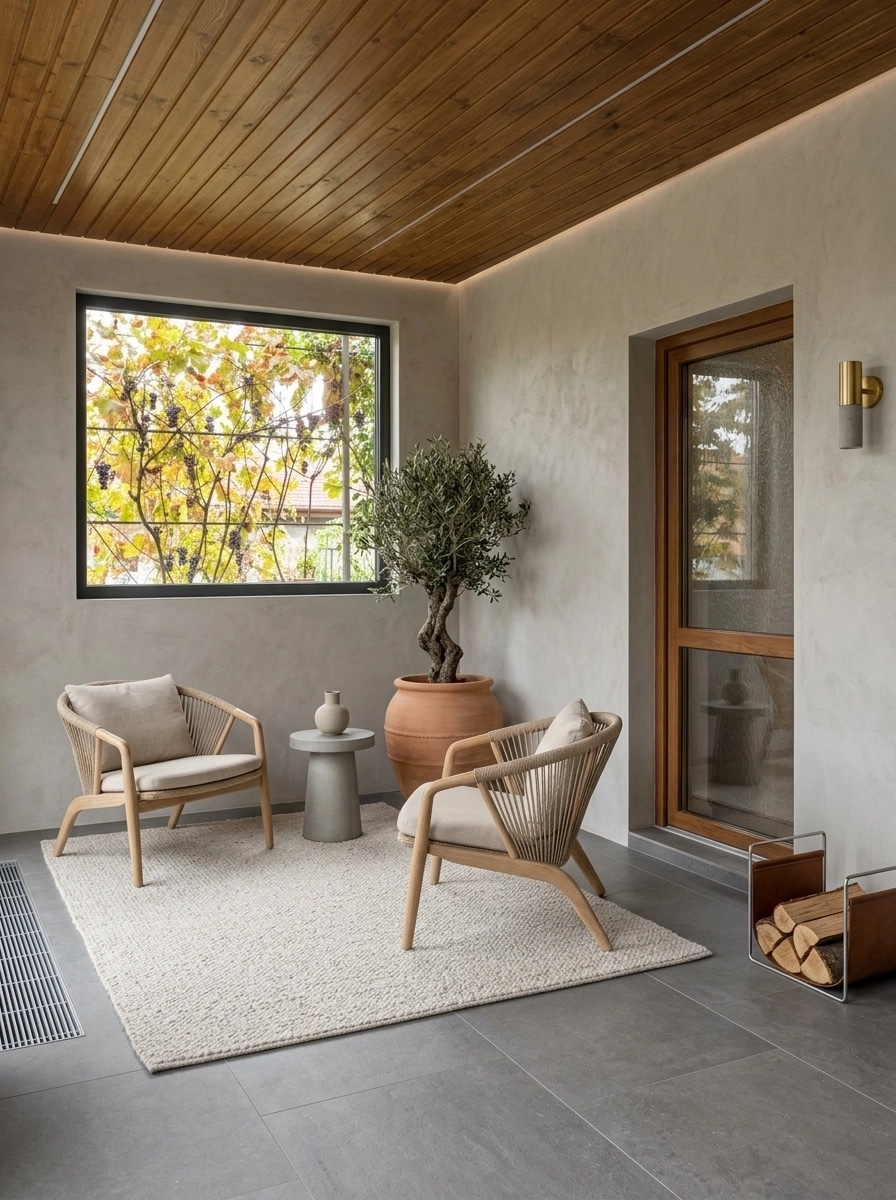 Interior design in Minimalism style — terrace by GenRoom AI