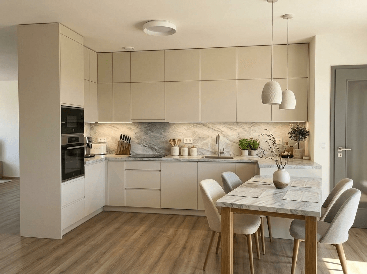 Kitchen interior in no_style style — photo by GenRoom AI