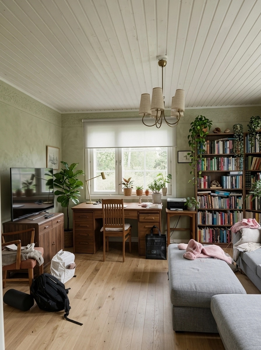 Interior design in Biophilic style — home_office by GenRoom AI