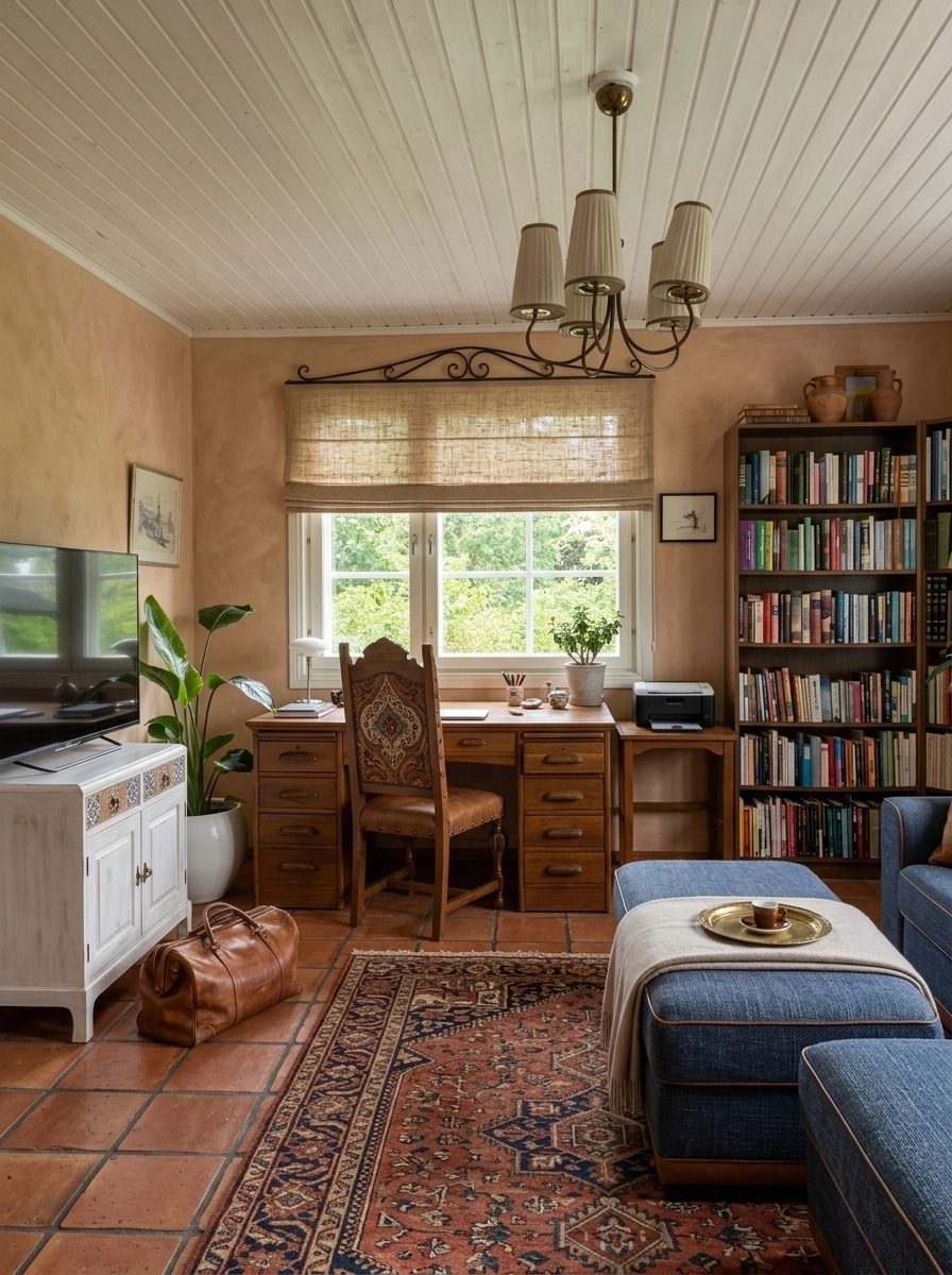 Interior design in Mediterranean style — home_office by GenRoom AI