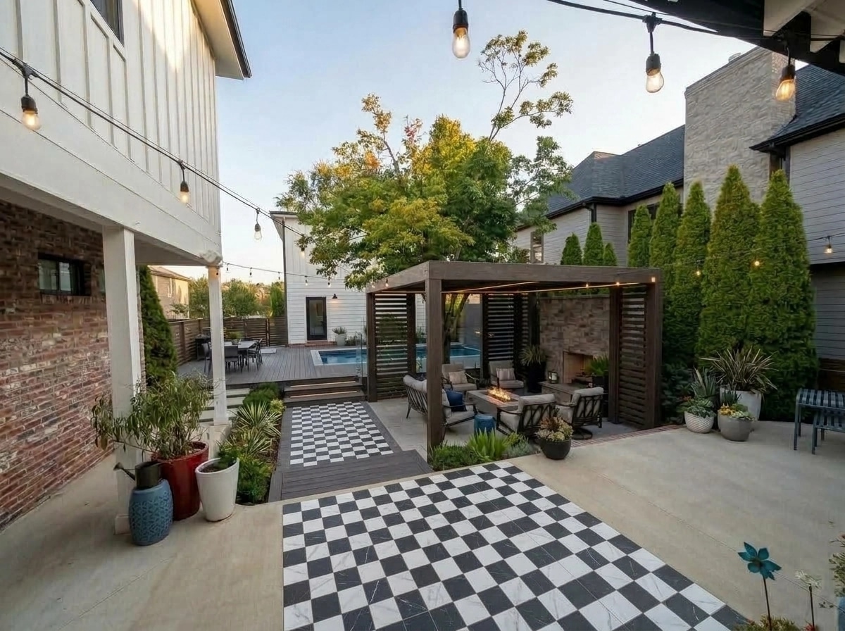 Landscape design in Contemporary Yard style — Yard by GenRoom AI