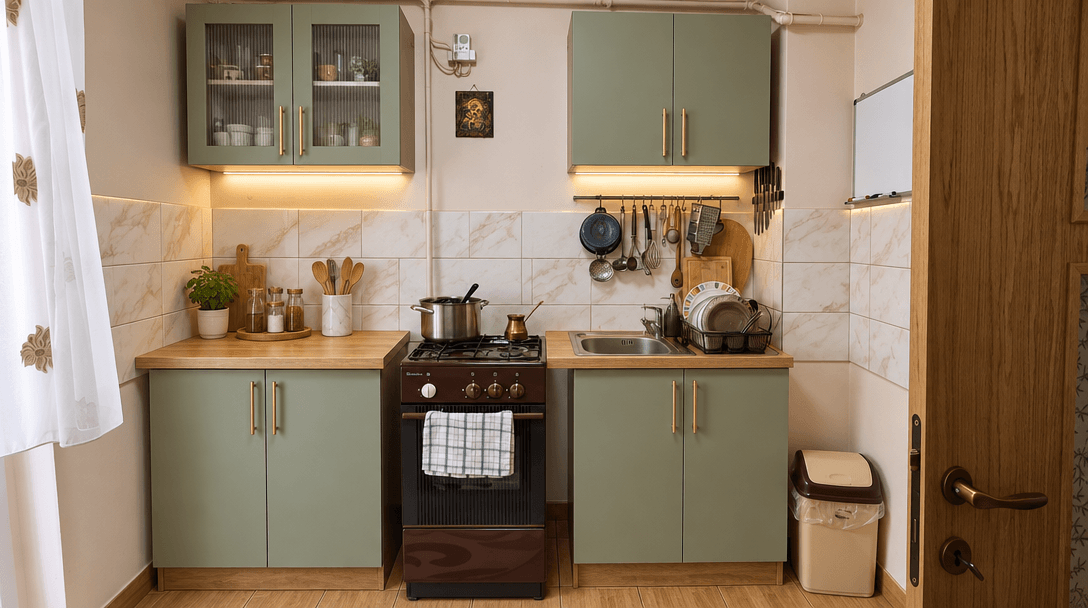 Kitchen interior in no_style style — photo by GenRoom AI