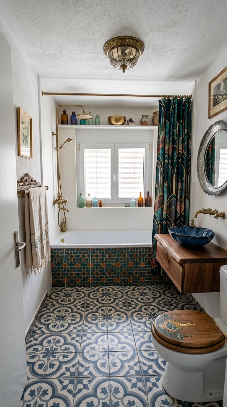Design d'interni in stile Eclectic — Bagno di GenRoom AI