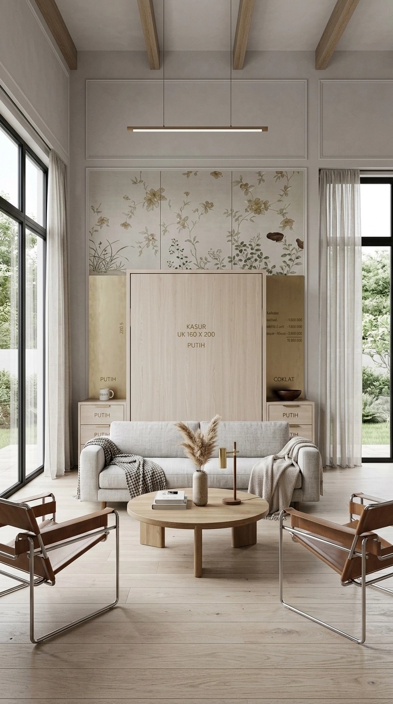 Interior design in Scandinavian style — Living Room by GenRoom AI