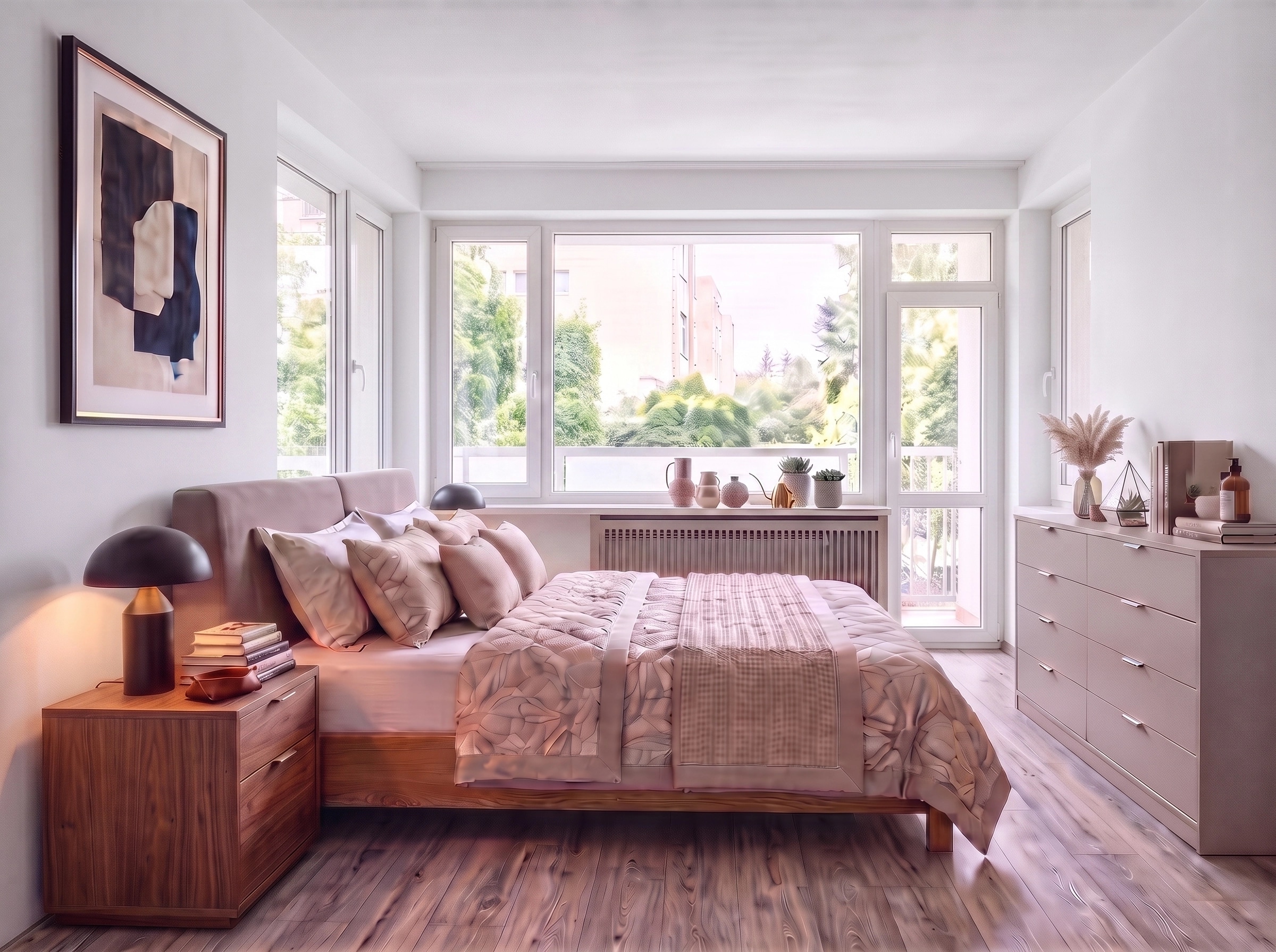 Contemporary Bedroom design — interior photo by GenRoom AI