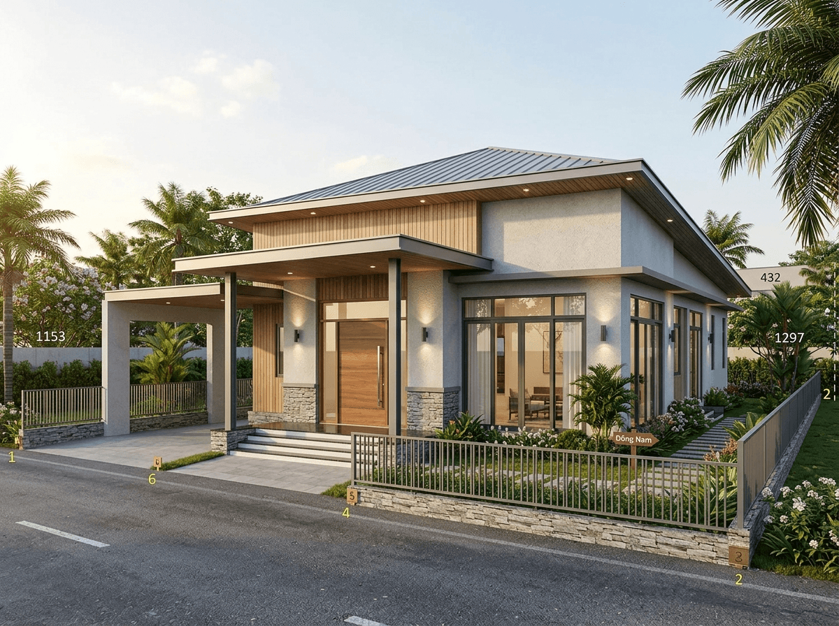 Facade design in Contemporary Facade style — Facade by GenRoom AI