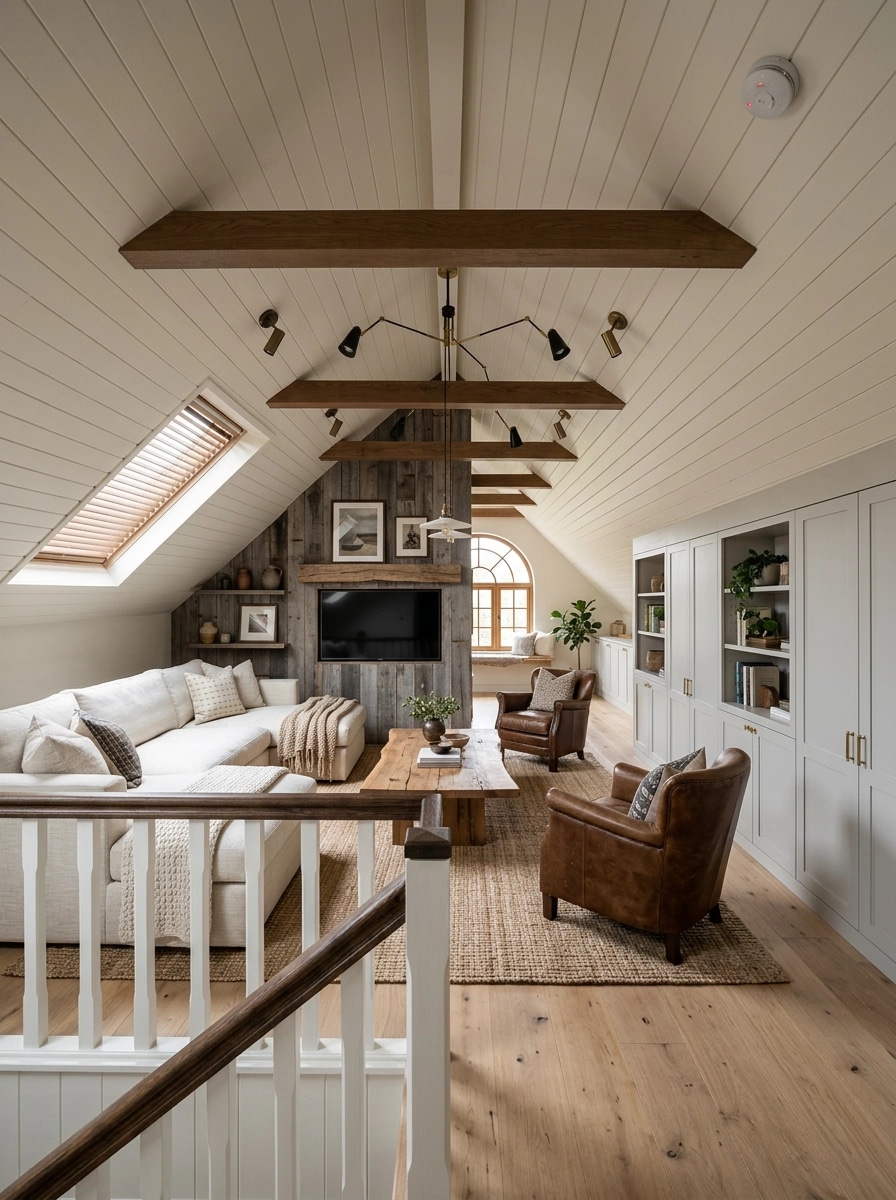 Modern Farmhouse Living Room design — interior photo by GenRoom AI