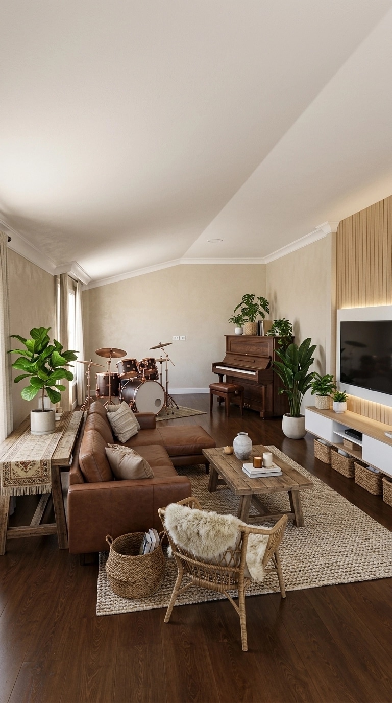 Modern Farmhouse Living Room design — interior photo by GenRoom AI