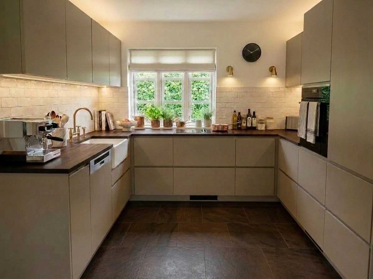 Interior design in Transitional style — Kitchen by GenRoom AI