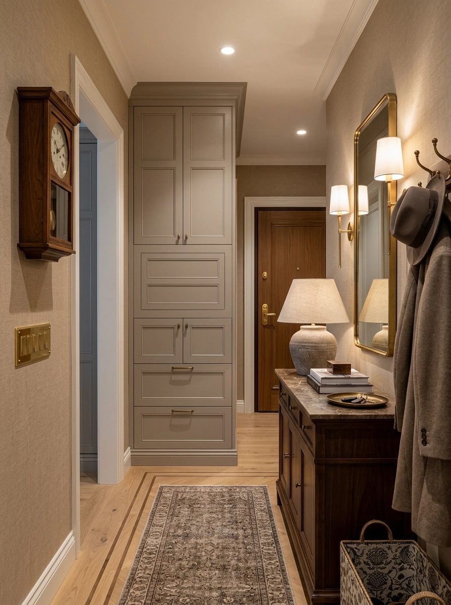 Hallway interior in Transitional style — photo by GenRoom AI