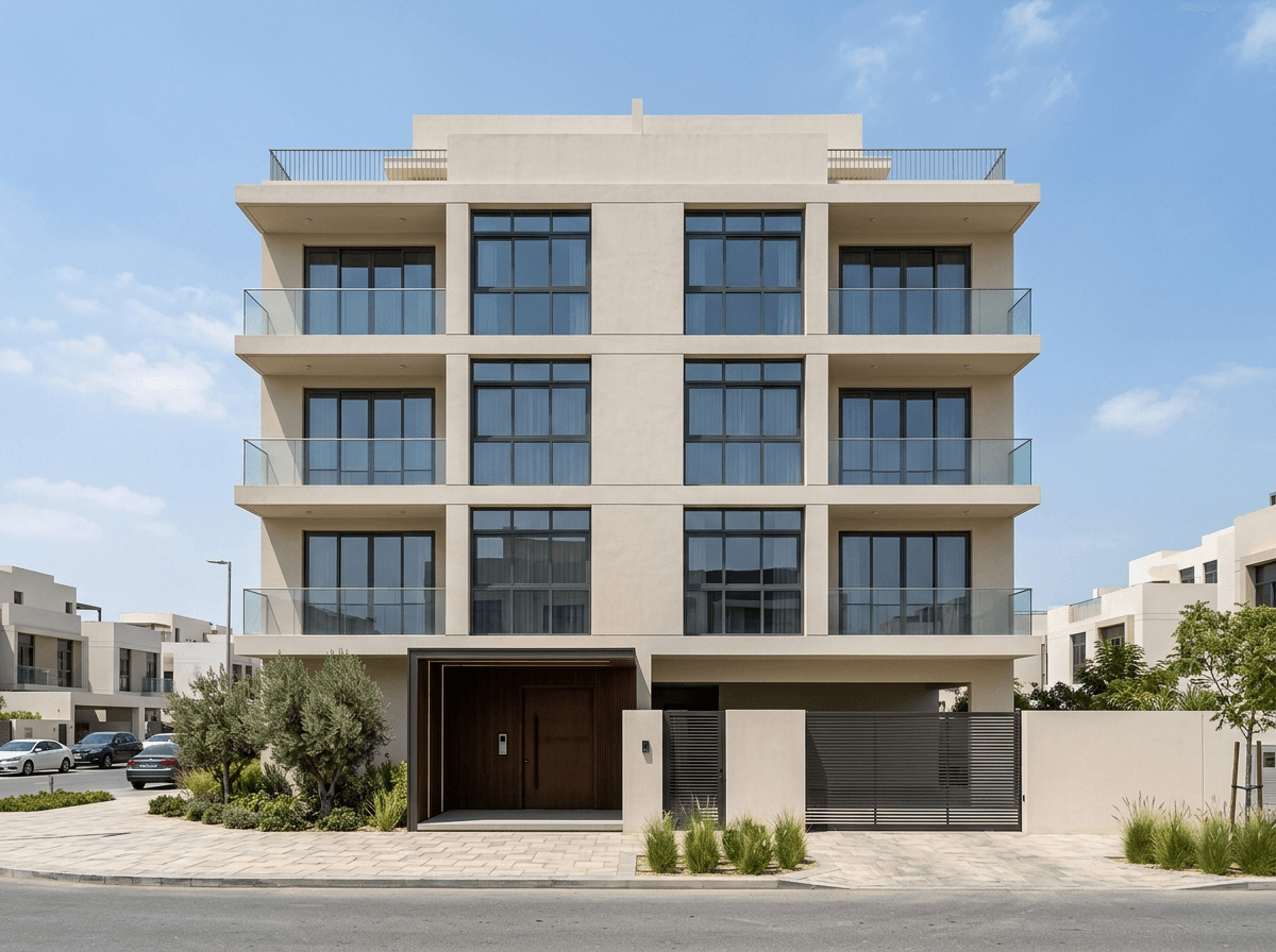 Minimalist Facade Facade design — facade photo by GenRoom AI