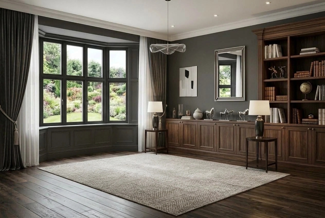 Transitional Living Room design — interior photo by GenRoom AI