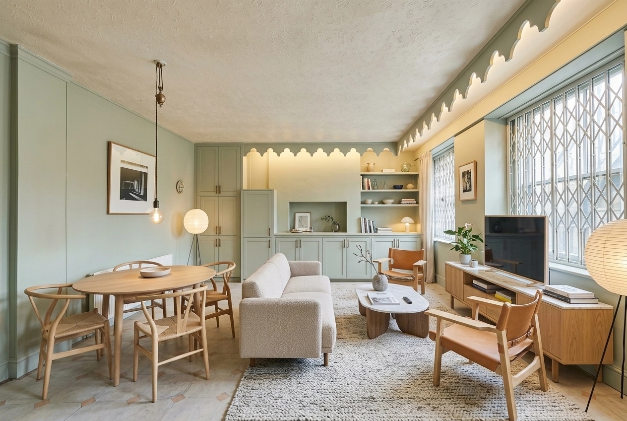 Scandinavian Soggiorno design — interior photo by GenRoom AI