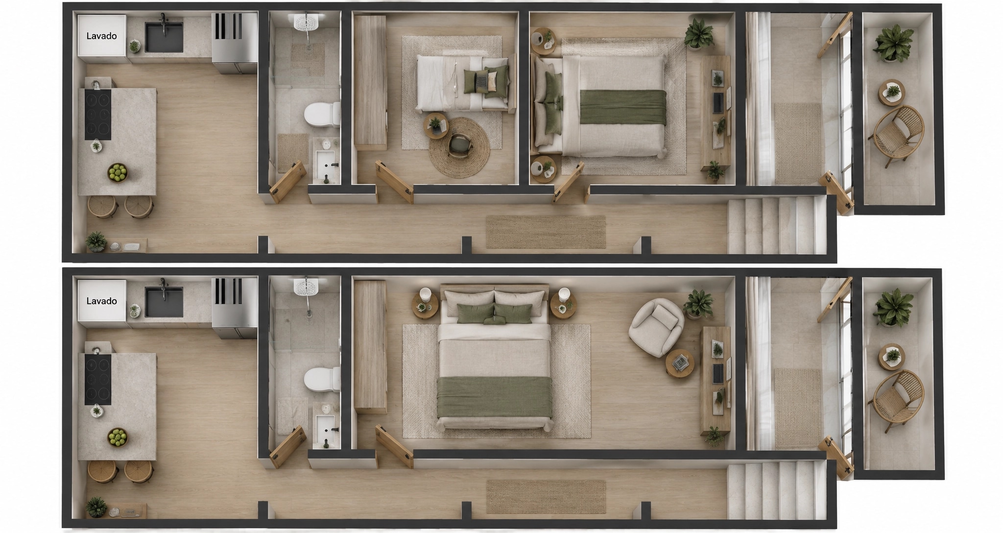 Interior design in Minimalism style — Living Room by GenRoom AI
