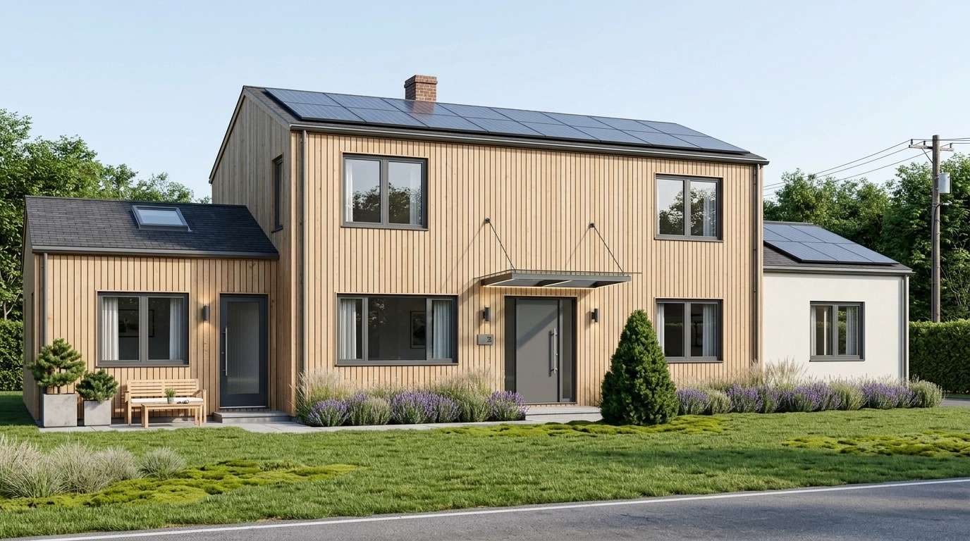 Scandinavian Facade Facade design — facade photo by GenRoom AI