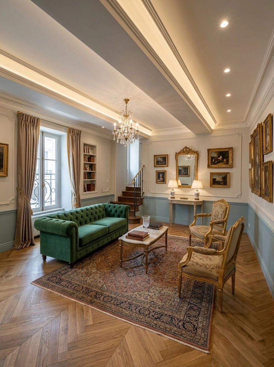 Interior design in French Parisian style — Living Room by GenRoom AI