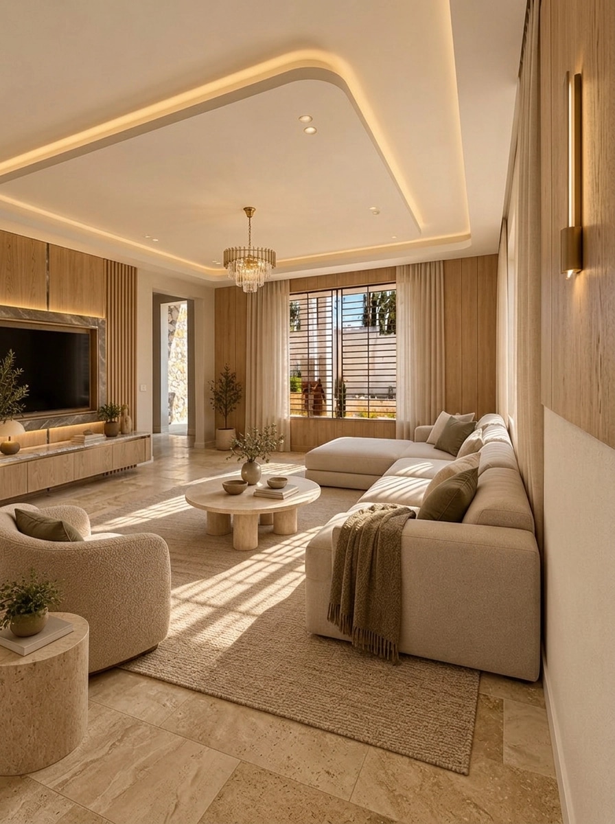 Interior design in Minimalism style — Living Room by GenRoom AI