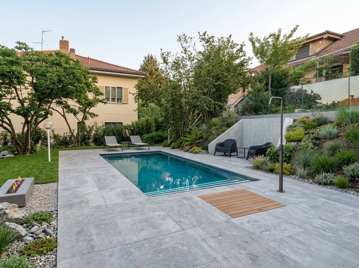 Landscape design in Minimalist Yard style — Yard by GenRoom AI