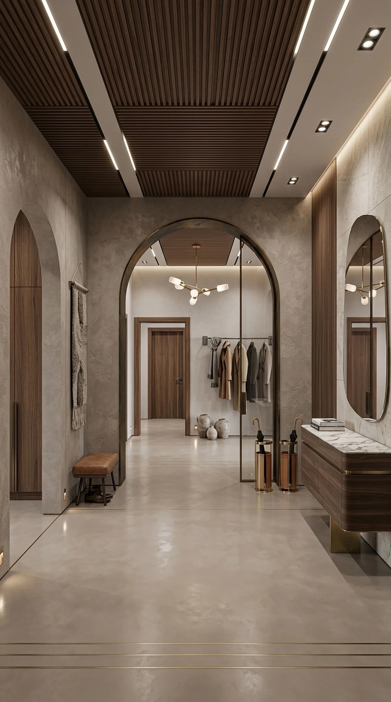 Hallway interior in Contemporary style — photo by GenRoom AI