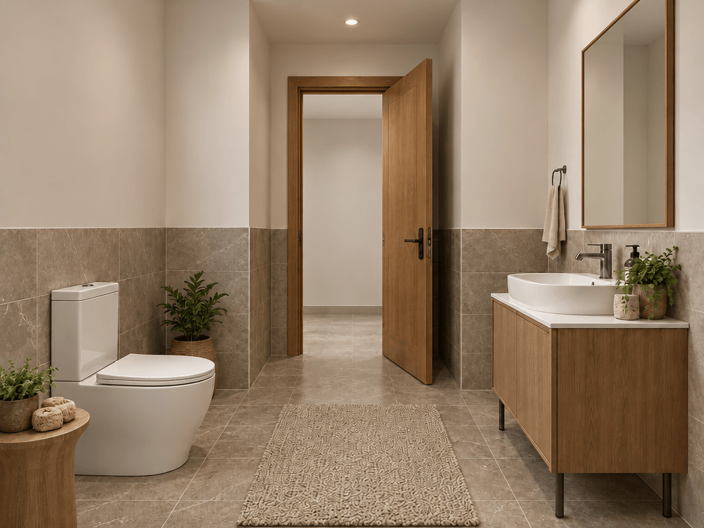 Interior design in Contemporary style — Bathroom by GenRoom AI