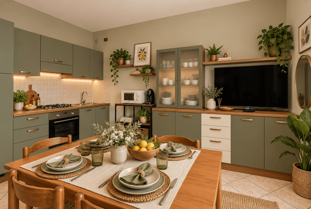 Interior design in Contemporary style — Kitchen by GenRoom AI