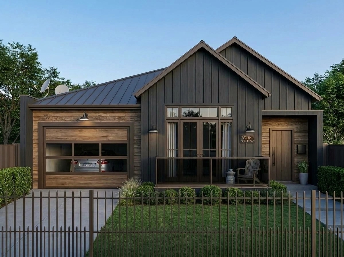 Facade design in Barnhouse Facade style — Facade by GenRoom AI