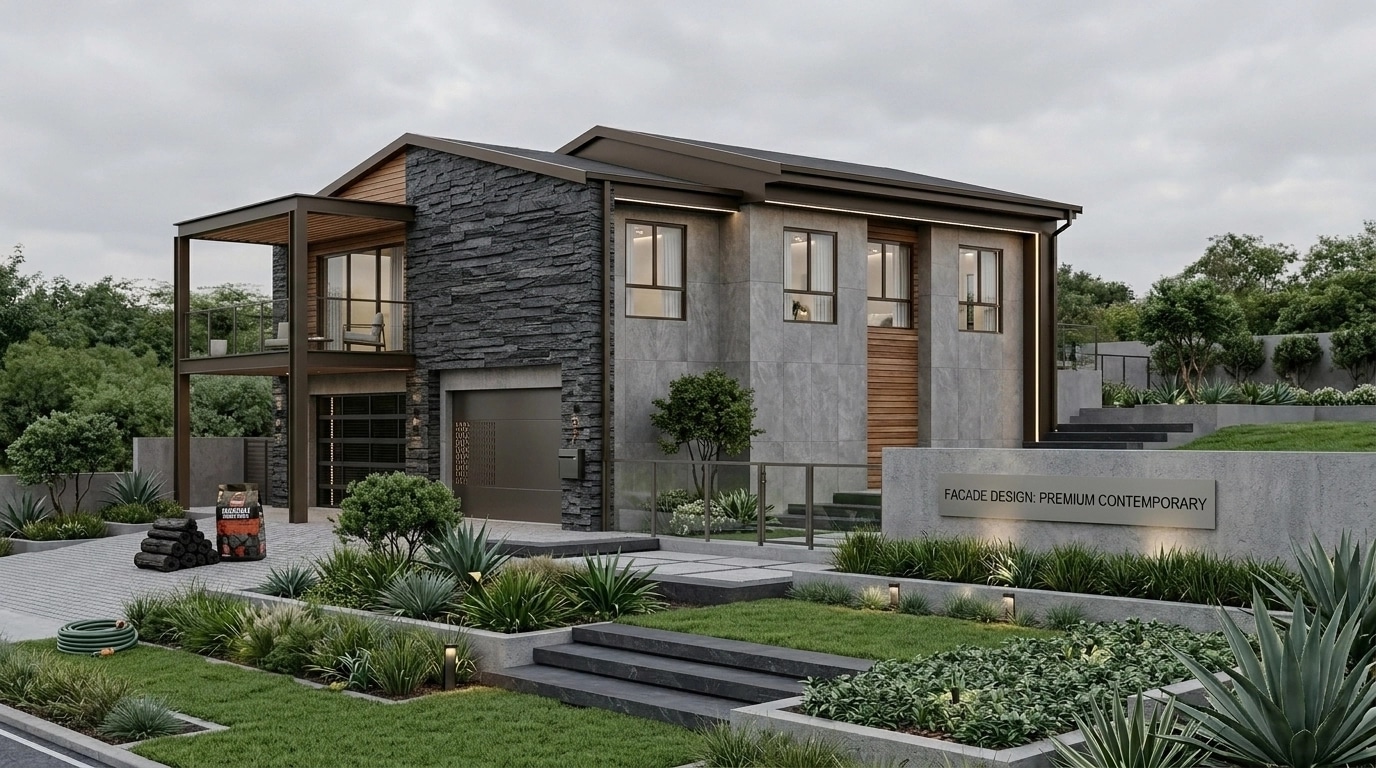 Contemporary Facade Facade design — facade photo by GenRoom AI