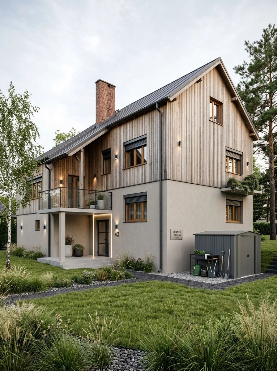 Scandinavian Facade Facade design — facade photo by GenRoom AI