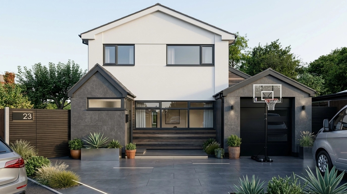 Contemporary Facade Facade design — facade photo by GenRoom AI