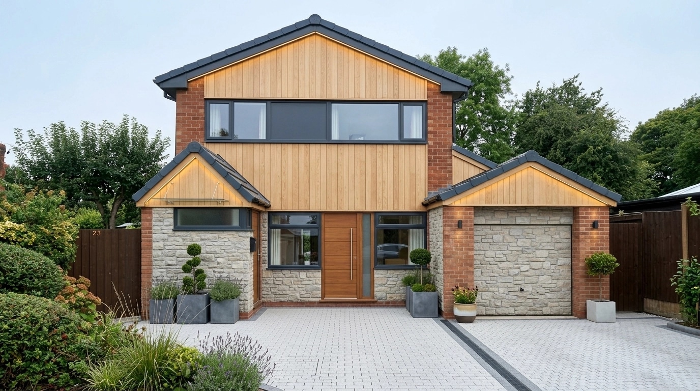 Scandinavian Facade Facade design — facade photo by GenRoom AI