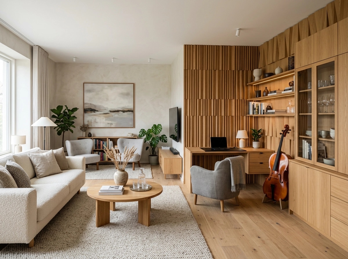 Scandinavian Living Room design — interior photo by GenRoom AI