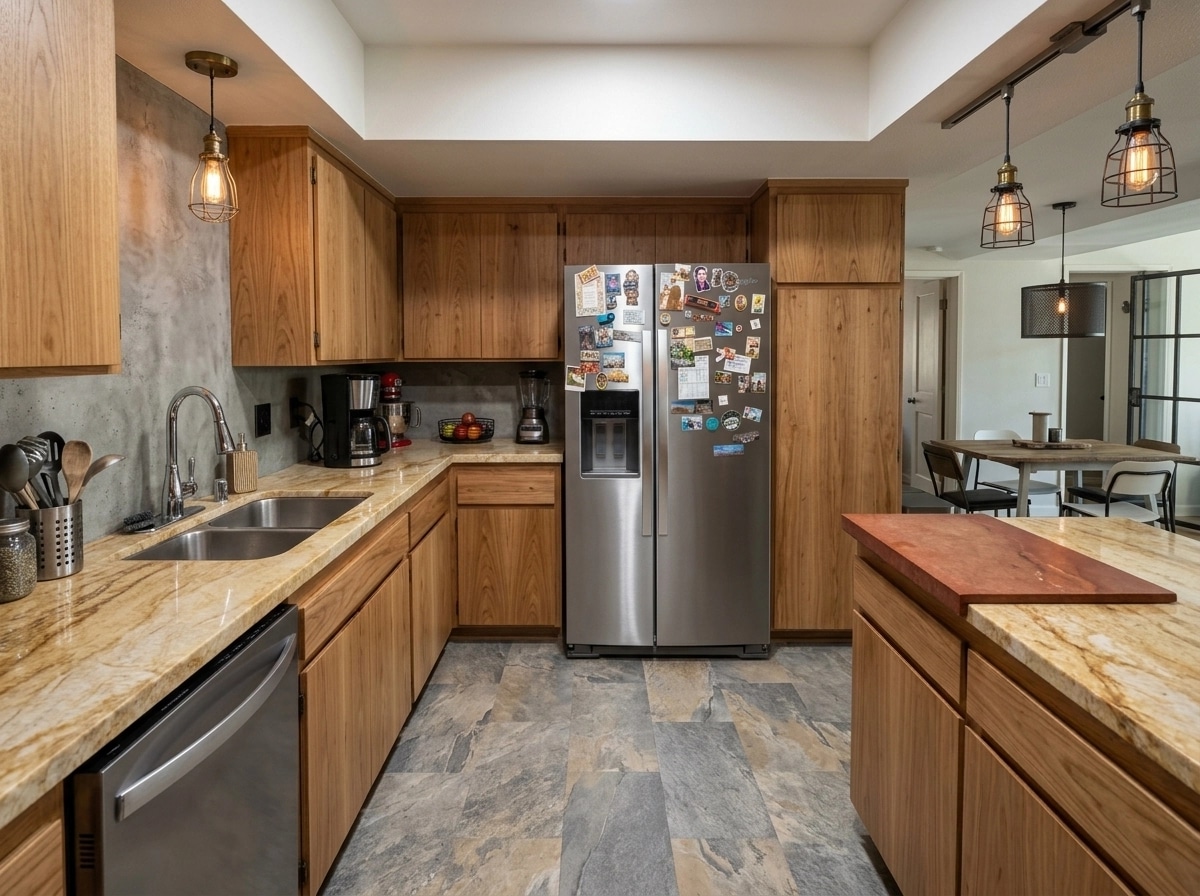 Kitchen interior in Loft / Industrial style — photo by GenRoom AI