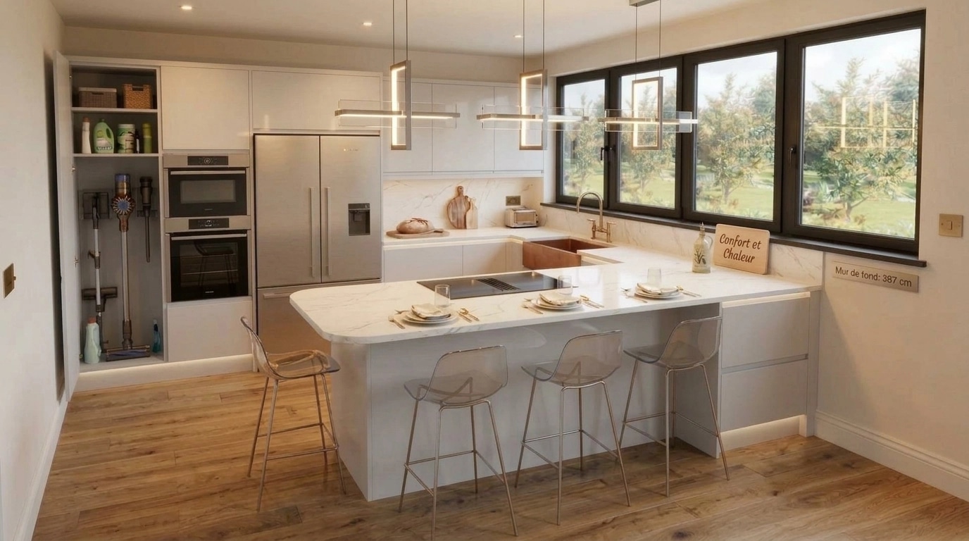 Modern Farmhouse Kitchen design — interior photo by GenRoom AI