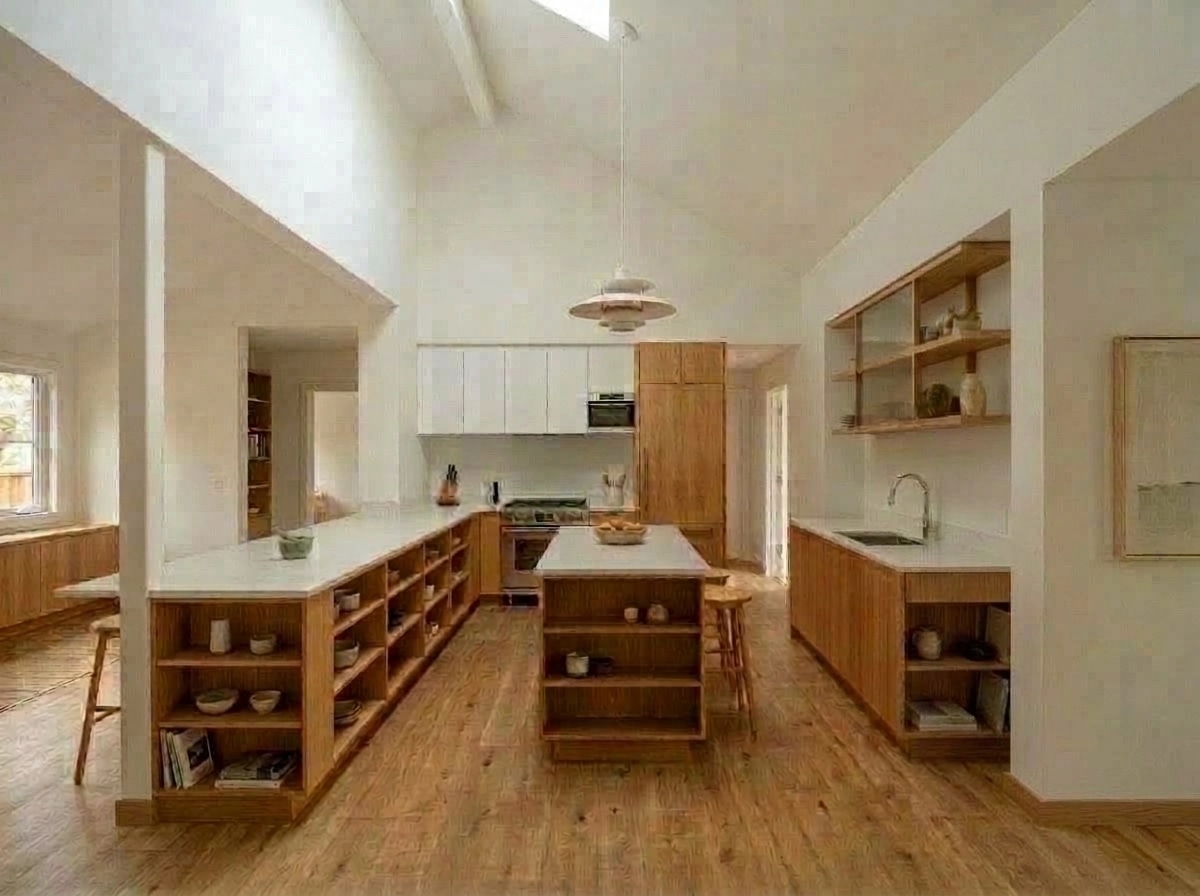 Kitchen interior in Scandinavian style — photo by GenRoom AI