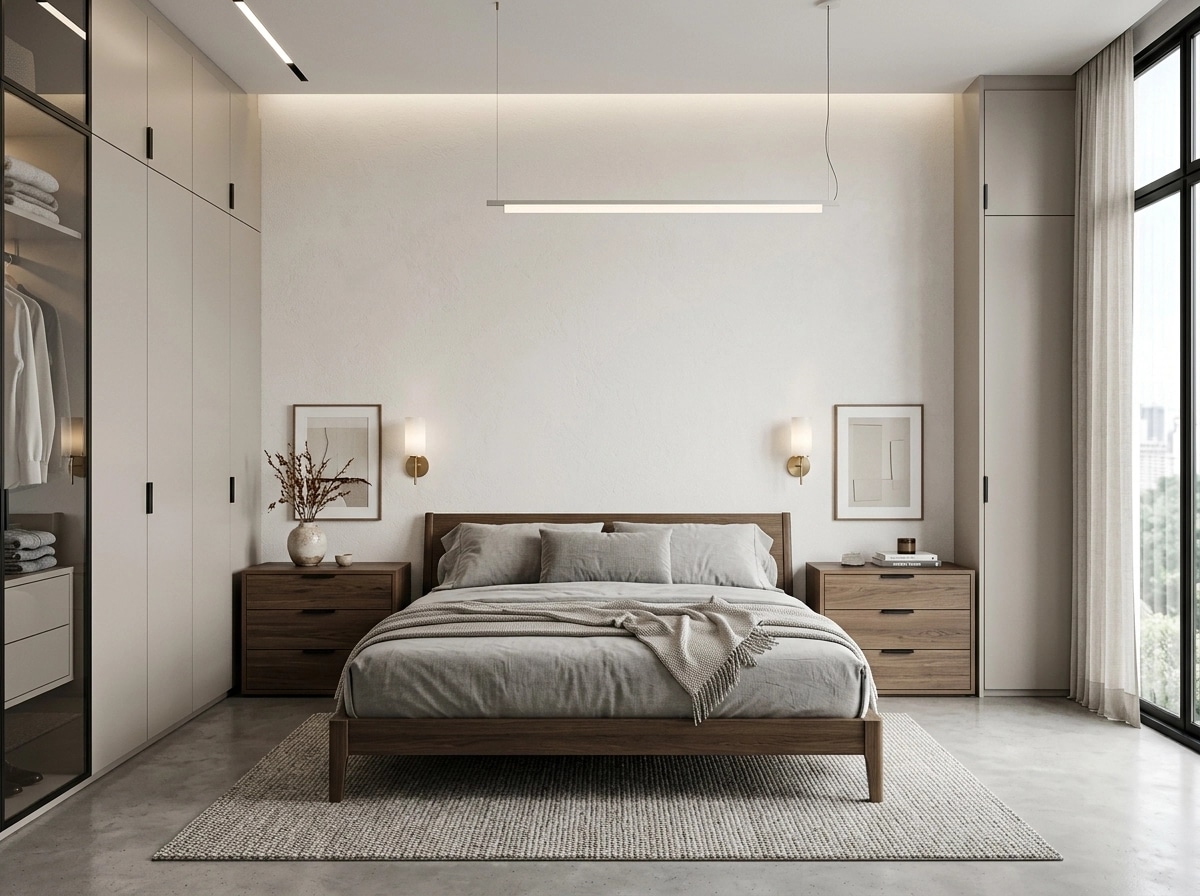 Minimalism Bedroom design — interior photo by GenRoom AI